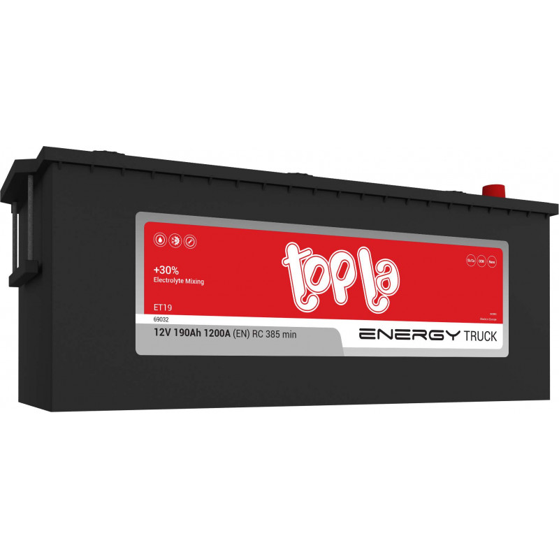 TOPLA ENERGY TEHER 12V190Ah B+ (B) SHD EN 1200A