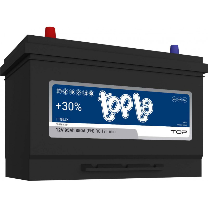 TOPLA-TOP JAPÁN 12V 95Ah B+ (59519) EN 850A,